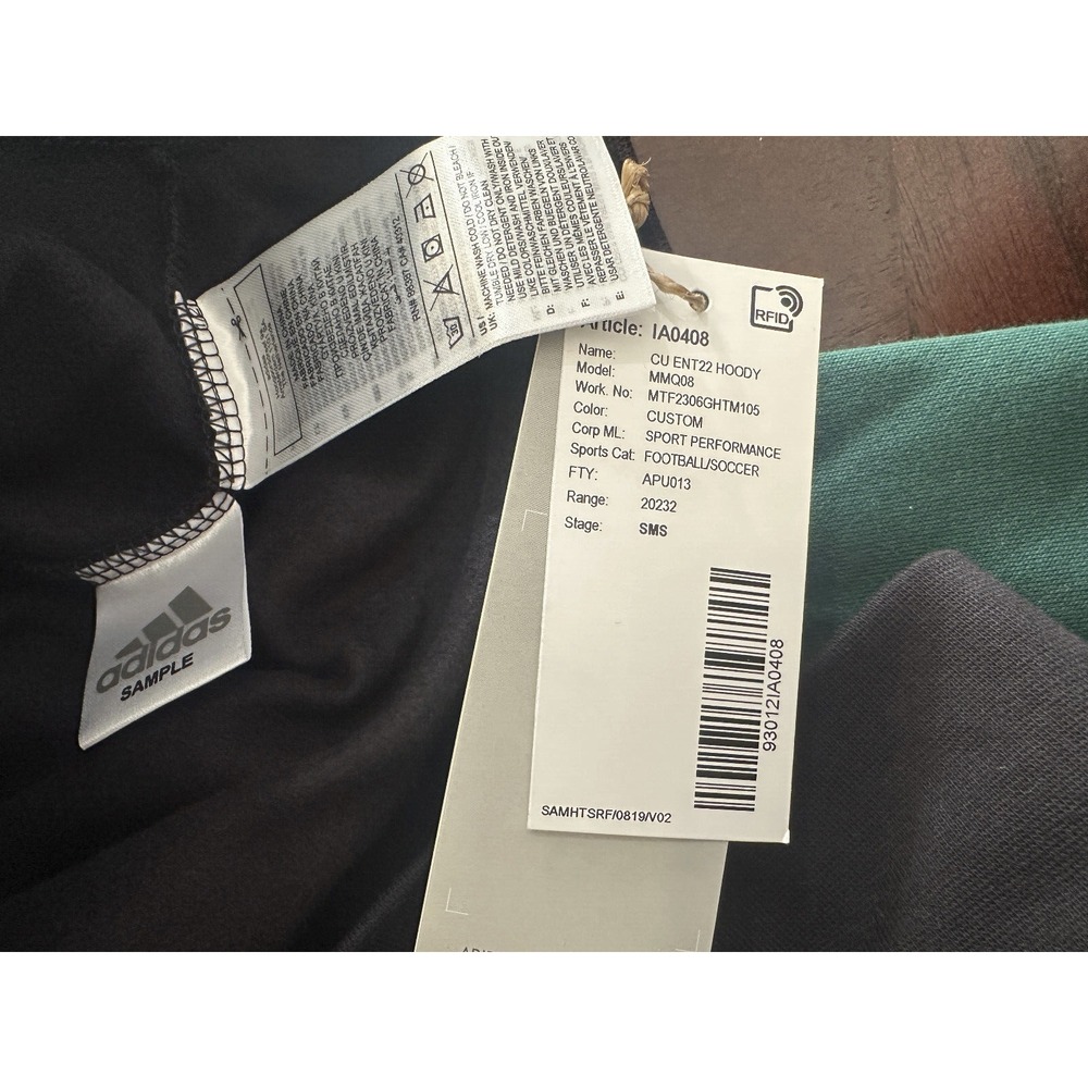 New Adidas Entrada 22 Hoody Colorblock Sweatshirt Pullover Hoodie Rare SAMPLE - Picture 5 of 10